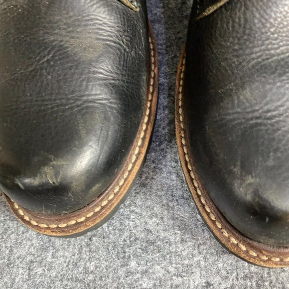 Frye Dakota Mens Boots 12 Black Leather Speed Lace Goodyear Welt - Picture 3 of 9